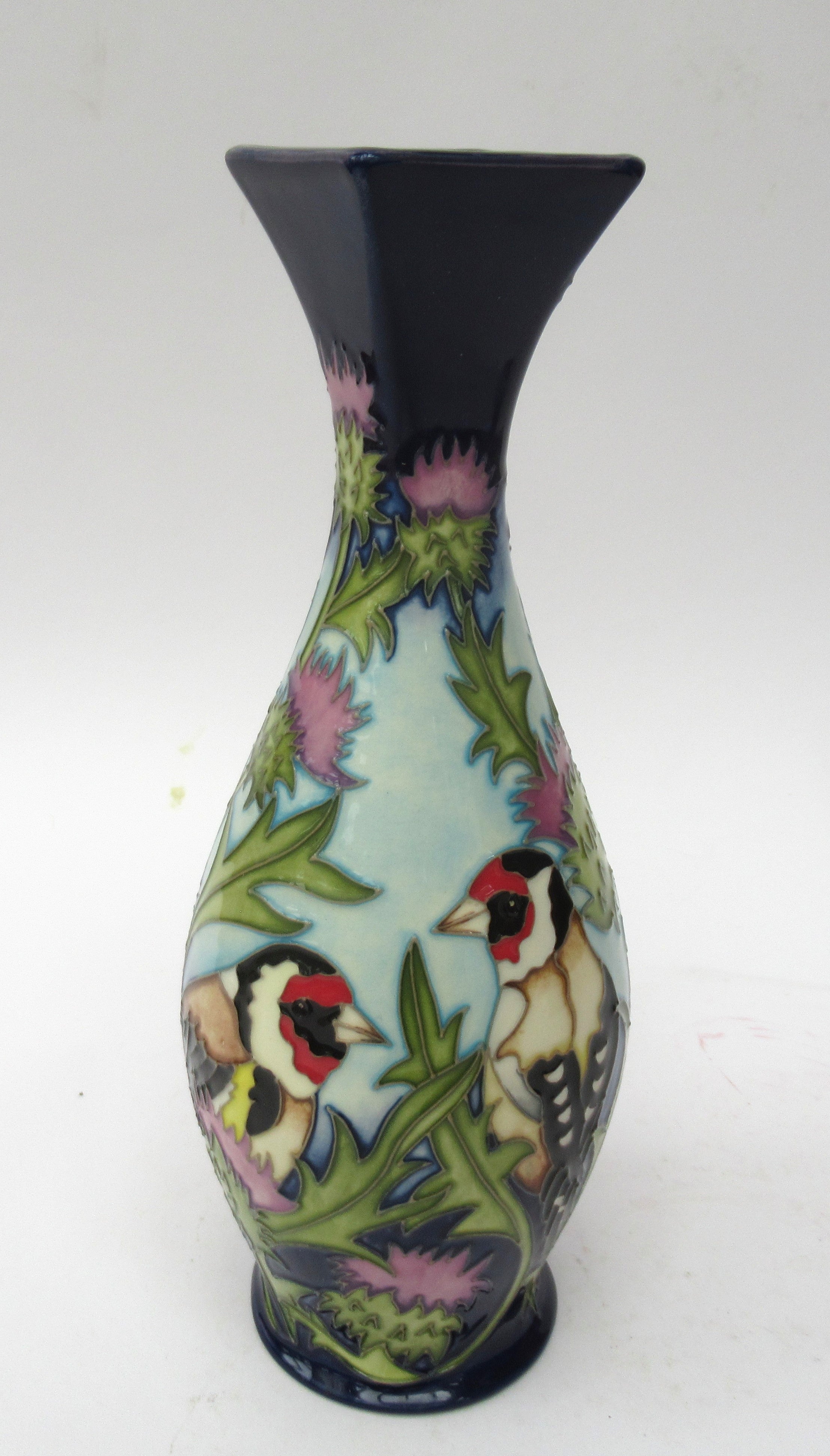 Moorcroft, RSPB Ltd. Edn. of 10, Goldfinches & Spear Thistle, 2014