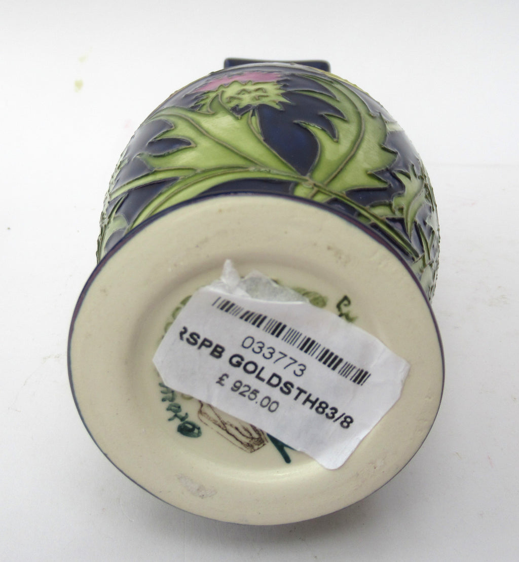 Moorcroft, RSPB Ltd. Edn. of 10, Goldfinches & Spear Thistle, 2014