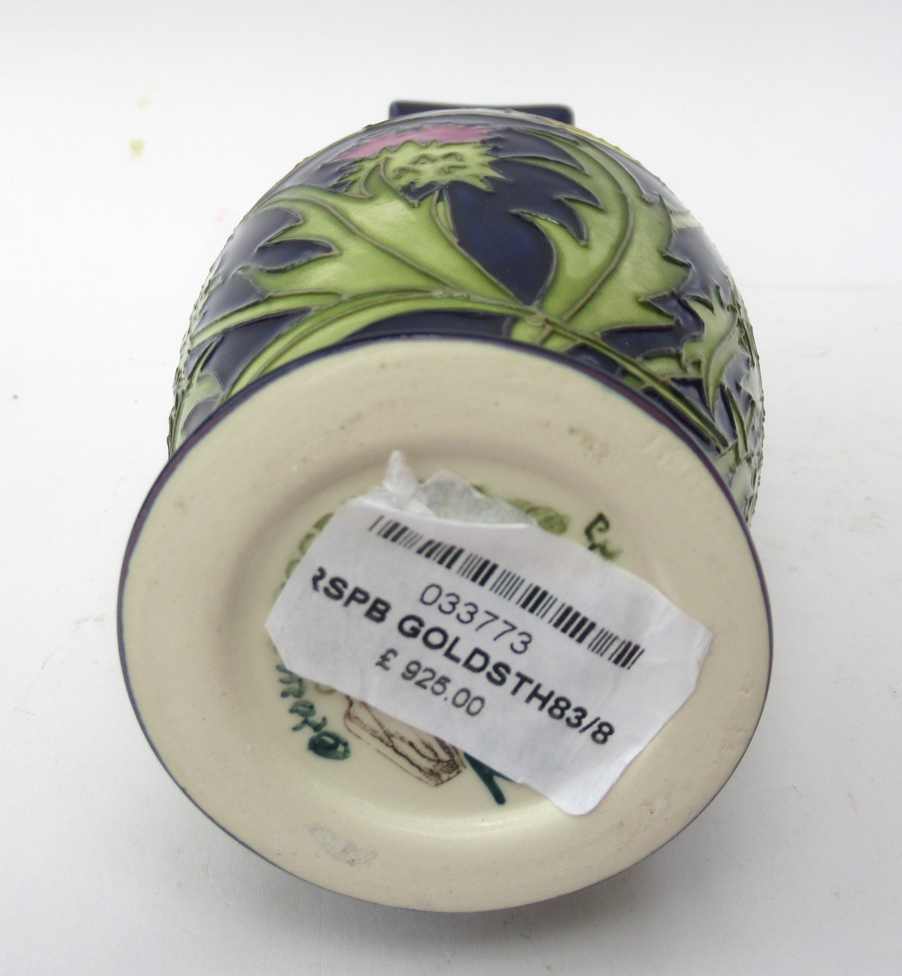 Moorcroft, RSPB Ltd. Edn. of 10, Goldfinches & Spear Thistle, 2014