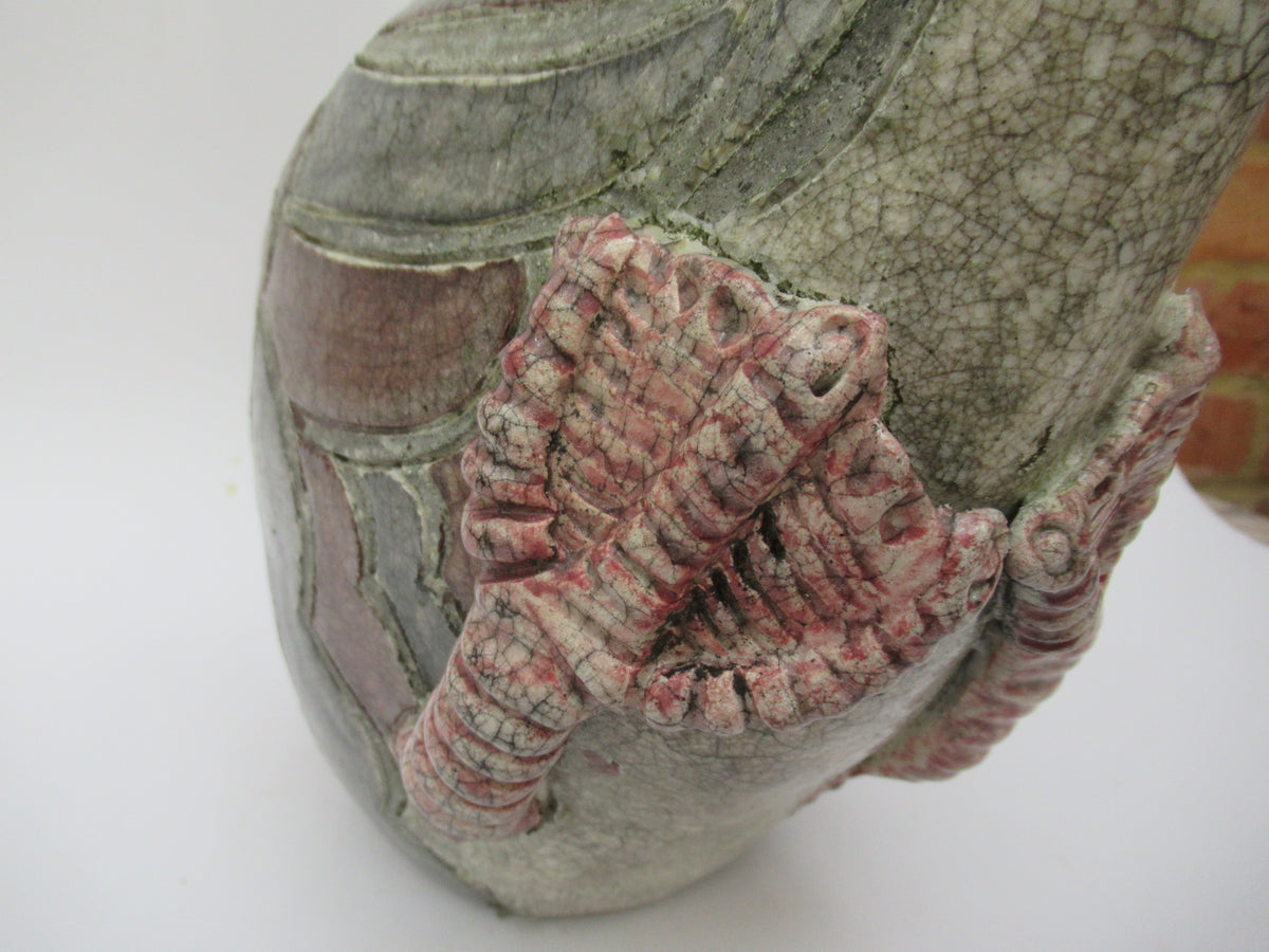 Jennie Hale, large raku sculpture of a Goose
