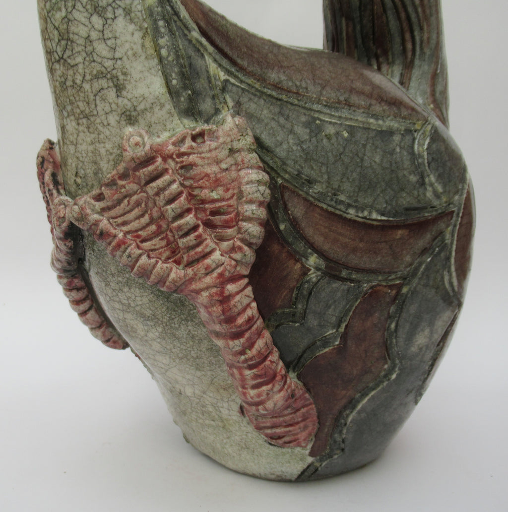 Jennie Hale, large raku sculpture of a Goose