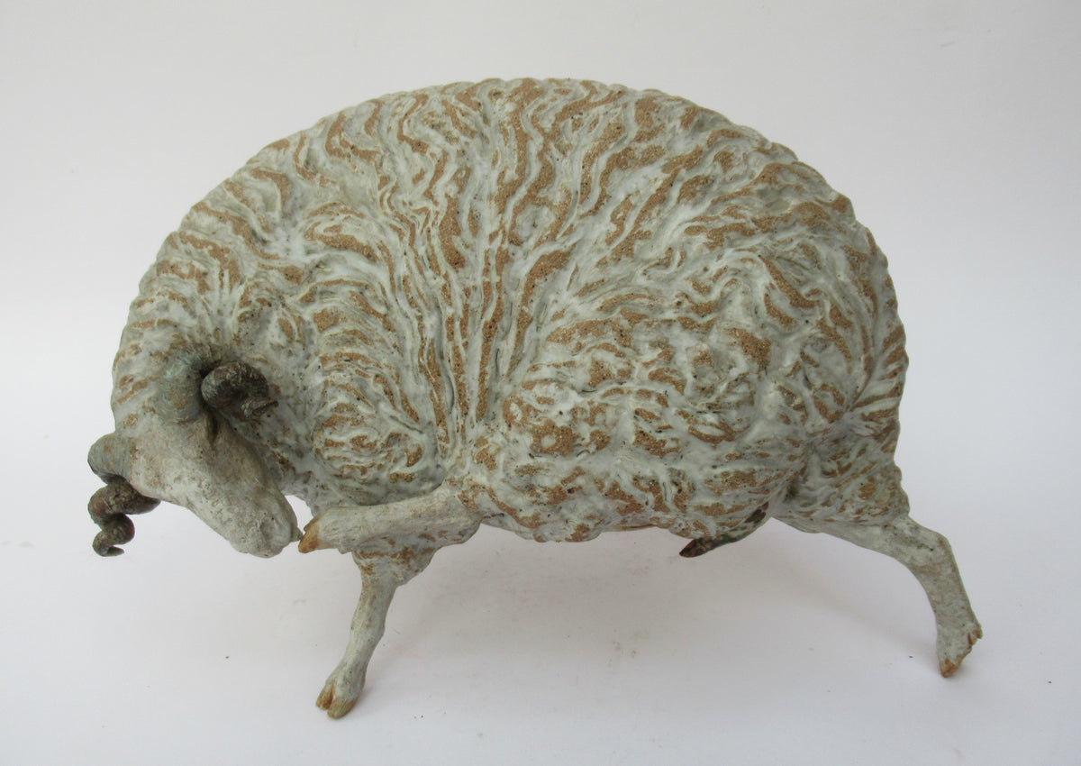 Jeremy James, stoneware sculpture of a Ewe