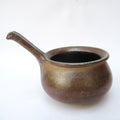 John Leach, Muchelney Pottery, wood fired porringer or handled bowl, 1998