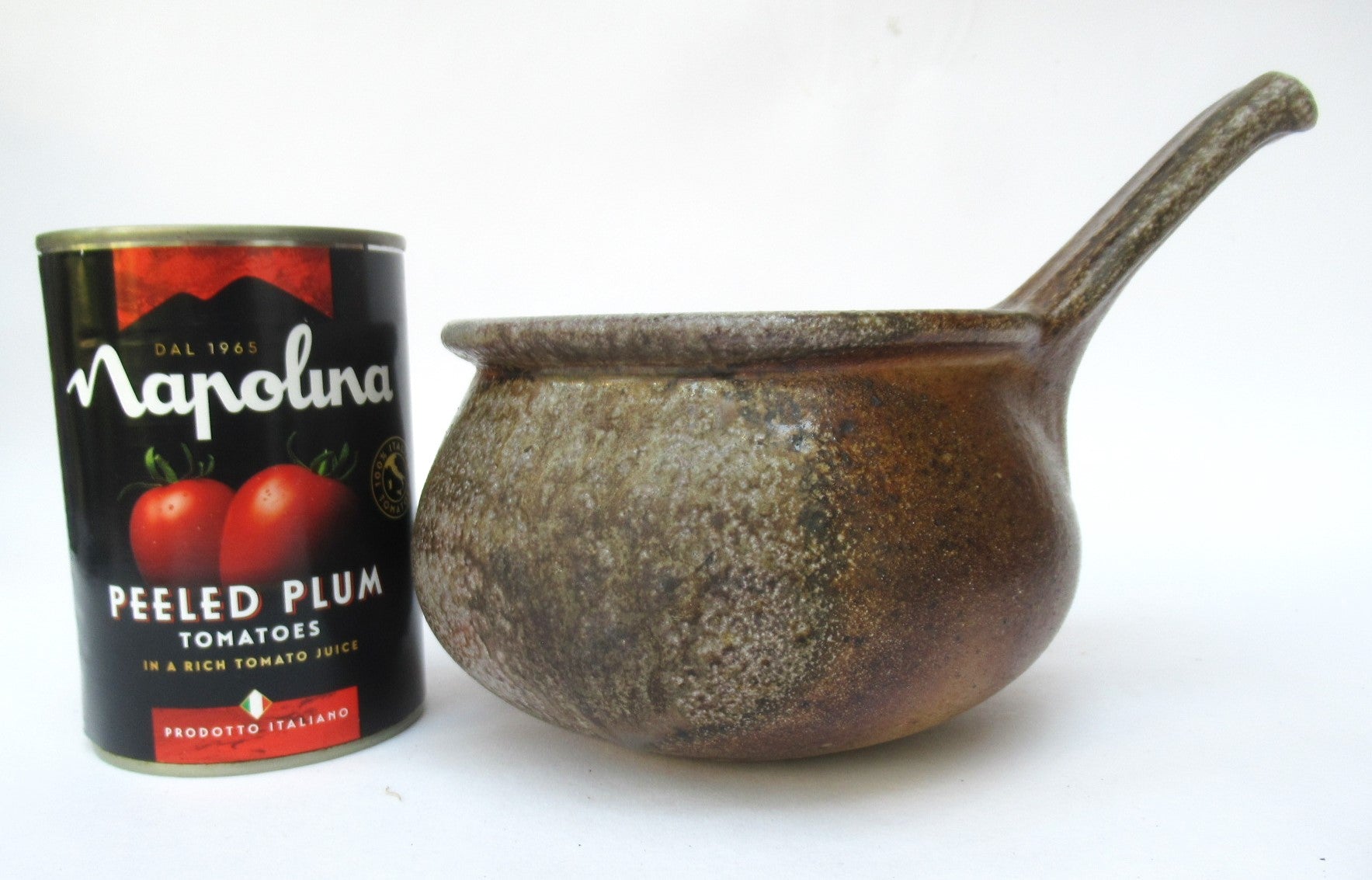 John Leach, Muchelney Pottery, wood fired porringer or handled bowl, 1998