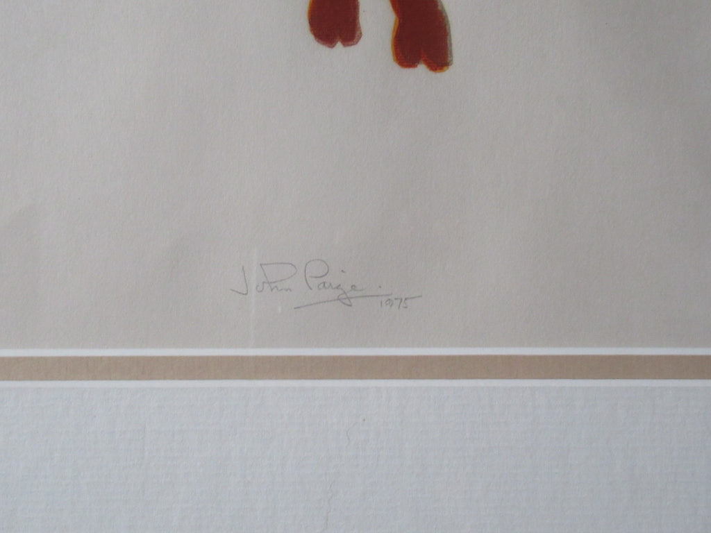 John Paige SWLA, original 1975 screen print, Roe Deer signed , 3 of 21, framed