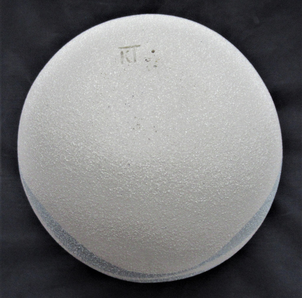 Kyoko Takahashi, wave form, studio pottery porcelain vase/tea light holder