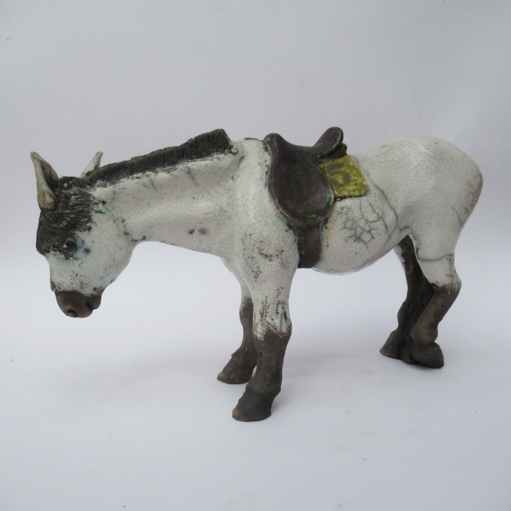Lawson Ernest Rudge, raku figure of a Donkey