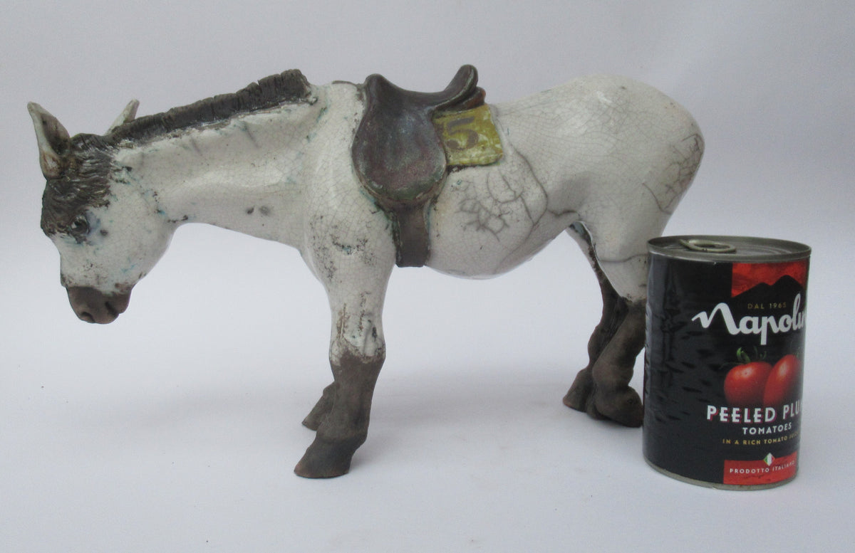 Lawson Ernest Rudge, raku figure of a Donkey