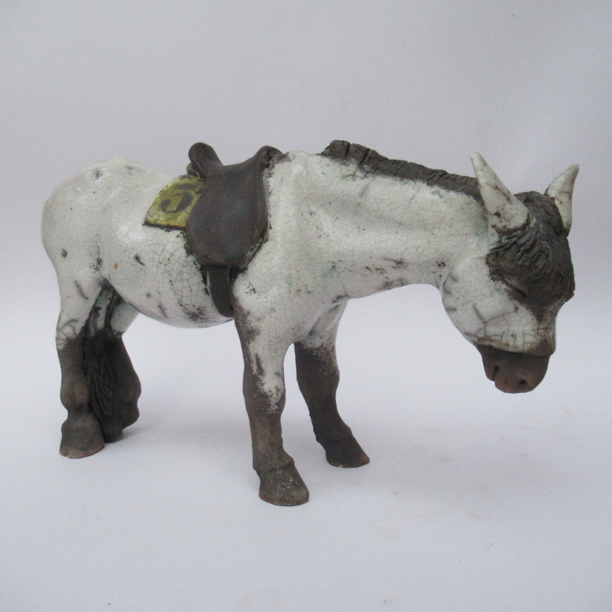 Lawson Ernest Rudge, raku figure of a Donkey