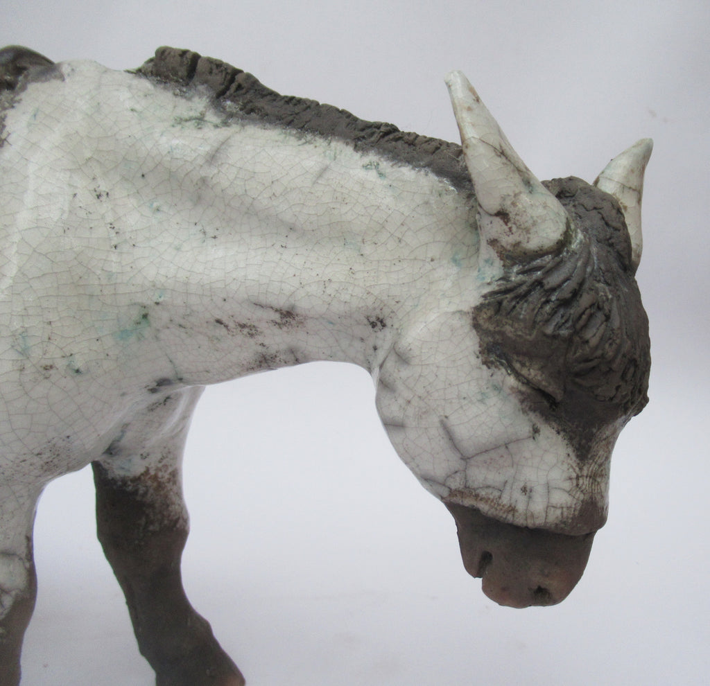 Lawson Ernest Rudge, raku figure of a Donkey