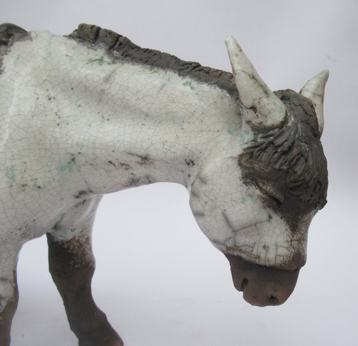 Lawson Ernest Rudge, raku figure of a Donkey