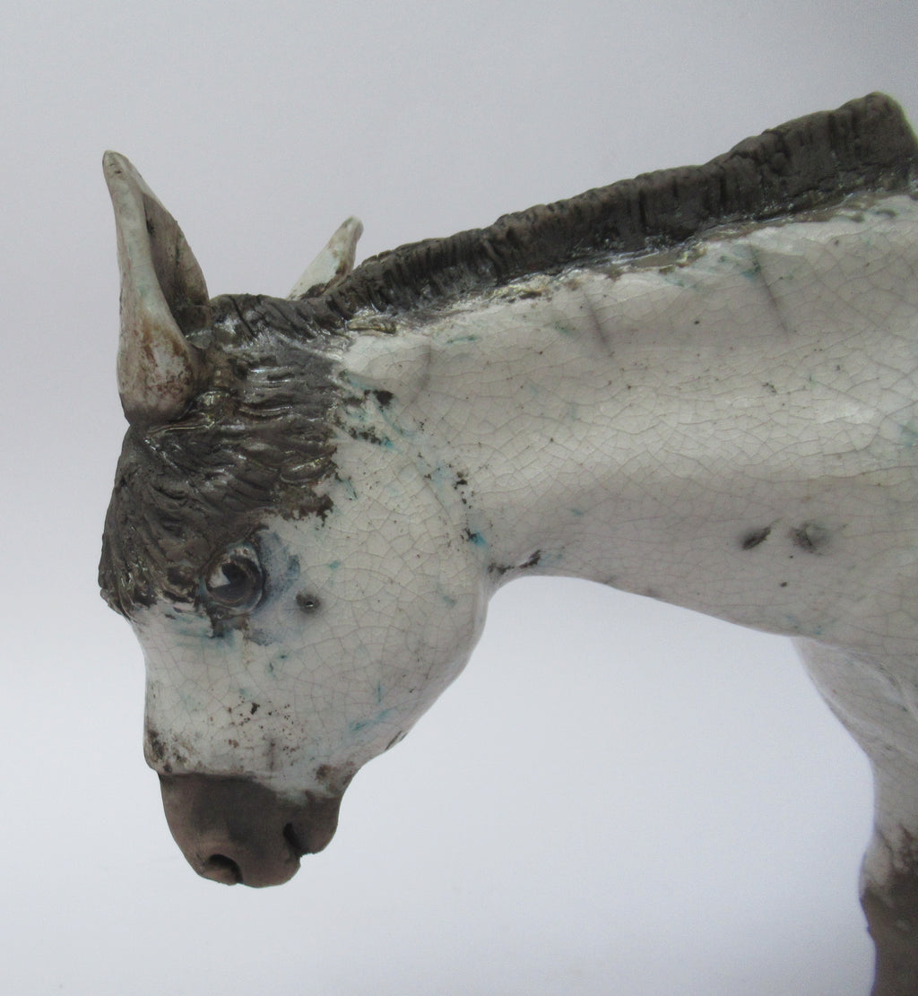 Lawson Ernest Rudge, raku figure of a Donkey