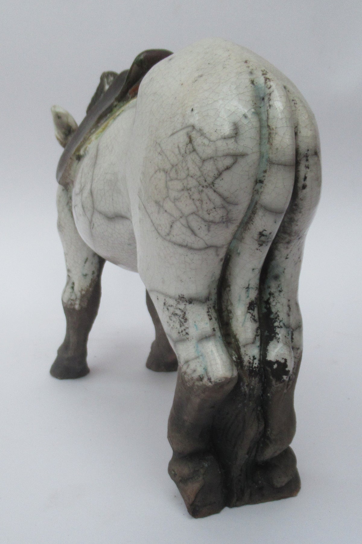 Lawson Ernest Rudge, raku figure of a Donkey