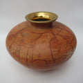 Tony Laverick, British studio pottery large porcelain vase with gilt, c1990
