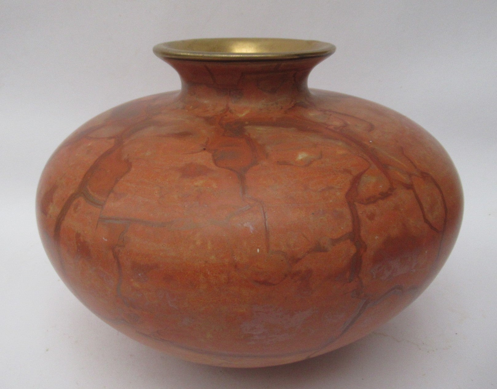 Tony Laverick, British studio pottery large porcelain vase with gilt, c1990