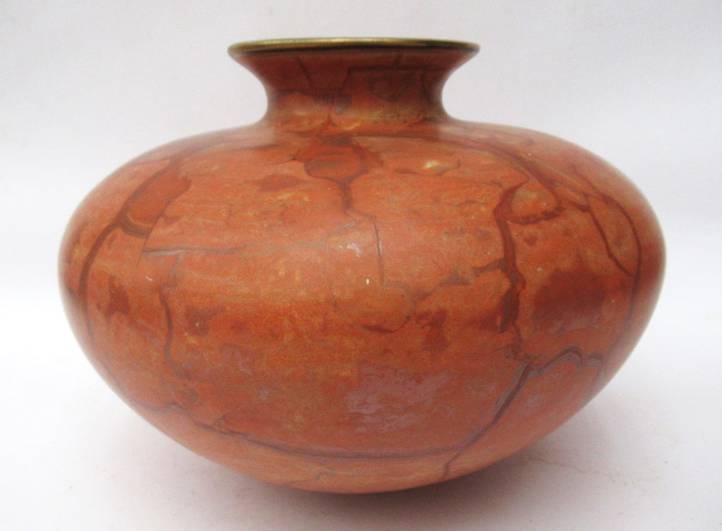 Tony Laverick, British studio pottery large porcelain vase with gilt, c1990