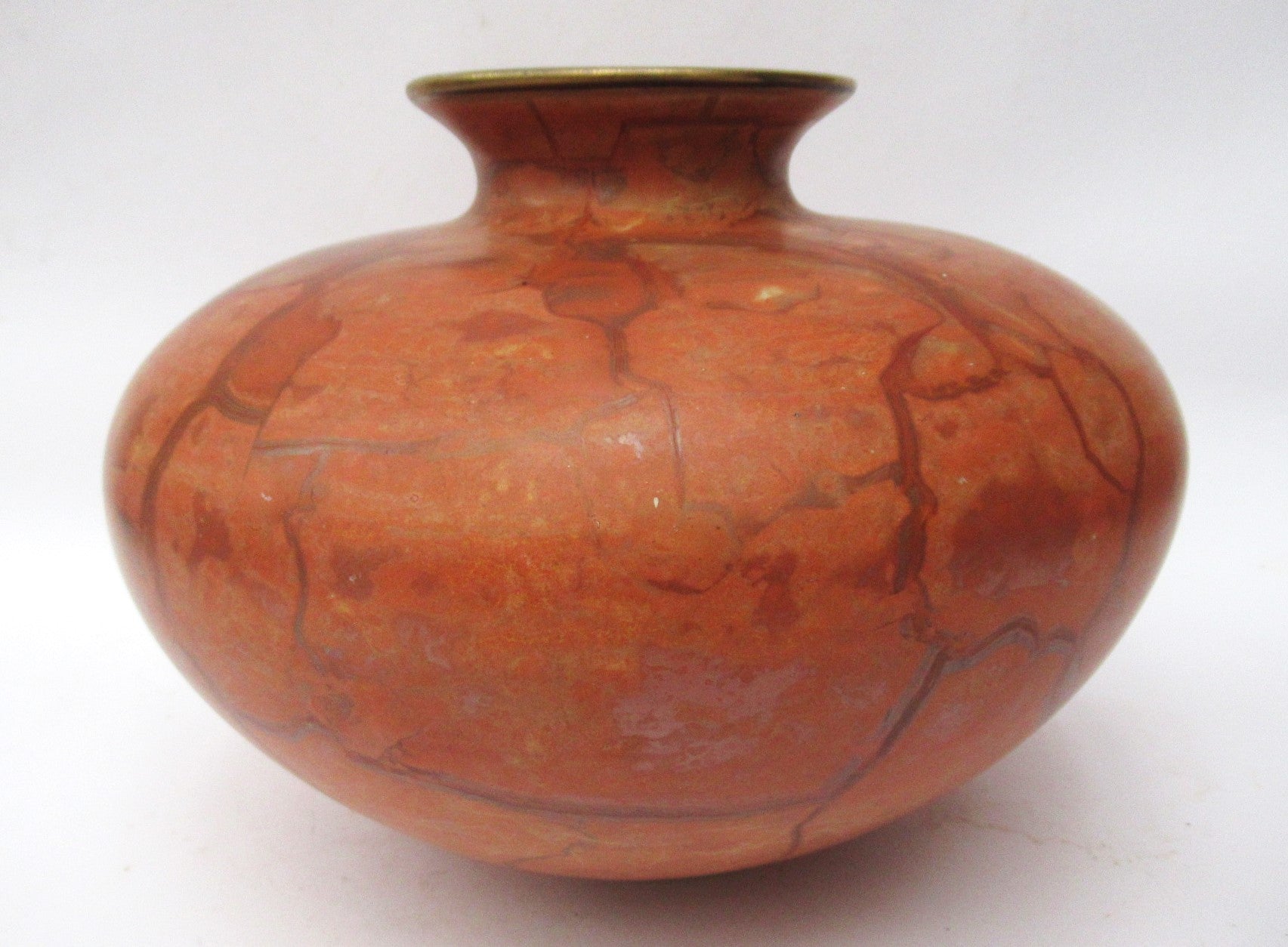 Tony Laverick, British studio pottery large porcelain vase with gilt, c1990