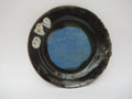 Liz Bowe studio pottery reduction fired stoneware dish or plate, c2010
