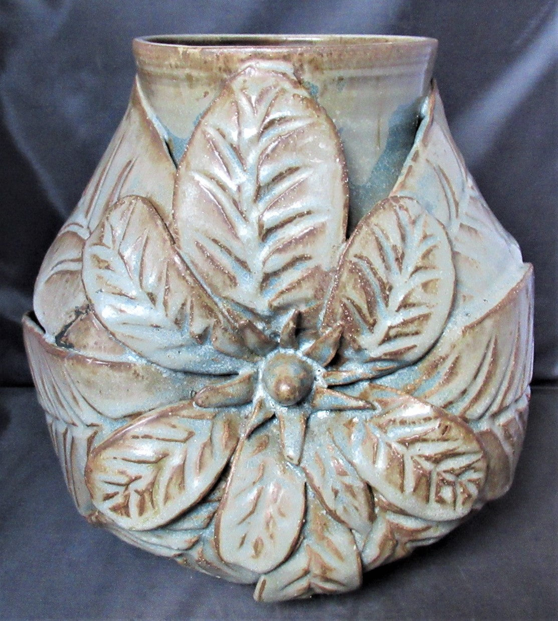 Madge Spencer Large Stoneware Vase, c2000, Leach/Carribean influence