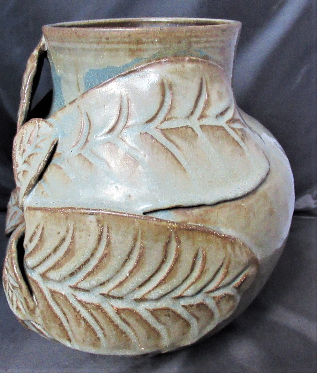 Madge Spencer Large Stoneware Vase, c2000, Leach/Carribean influence