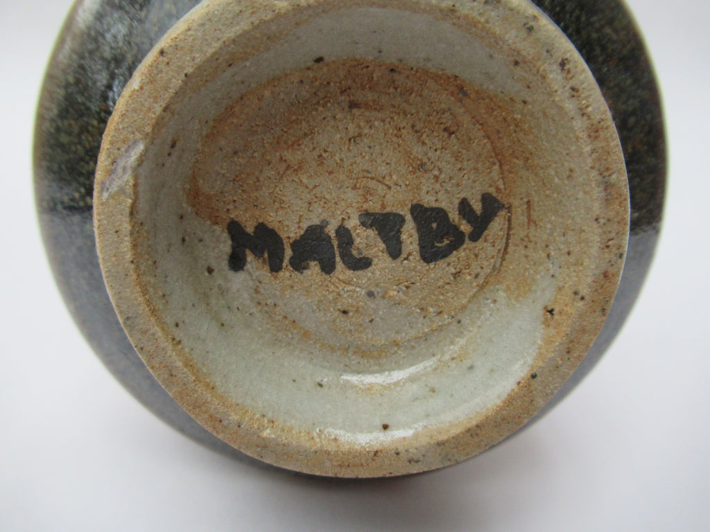 John Maltby (1936-2020), British studio pottery stoneware beaker, c1990