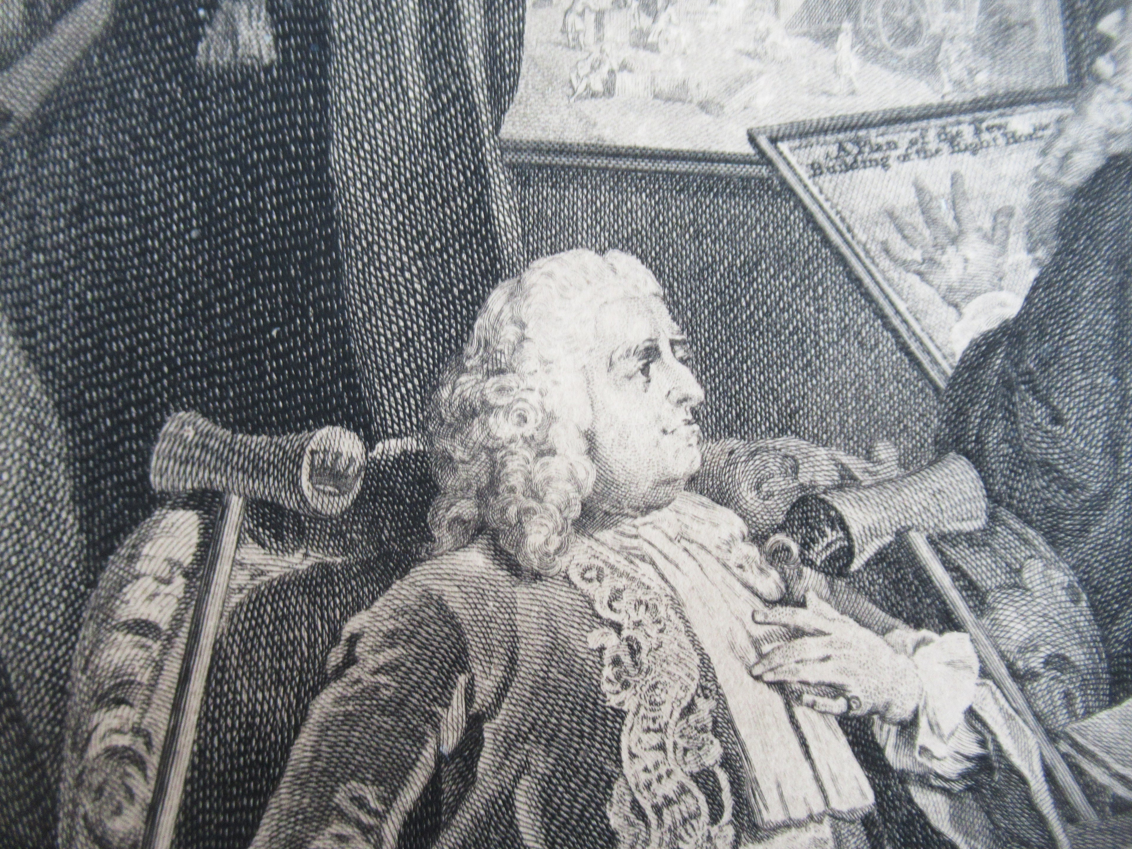 First issue print from Marriage-a-la-Mode by William Hogarth, Plate 1