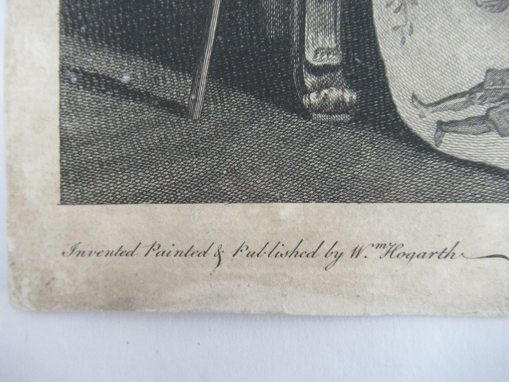 First issue print from Marriage-a-la-Mode by William Hogarth, Plate 1