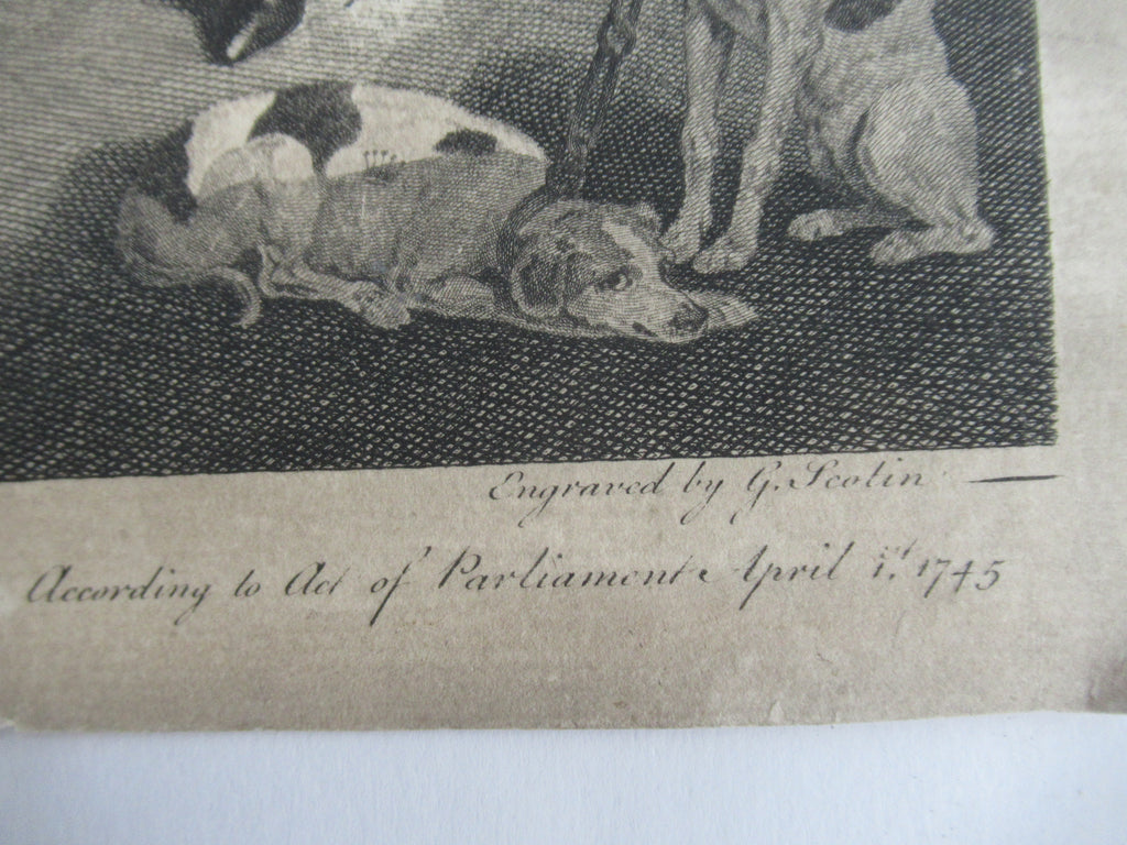 First issue print from Marriage-a-la-Mode by William Hogarth, Plate 1
