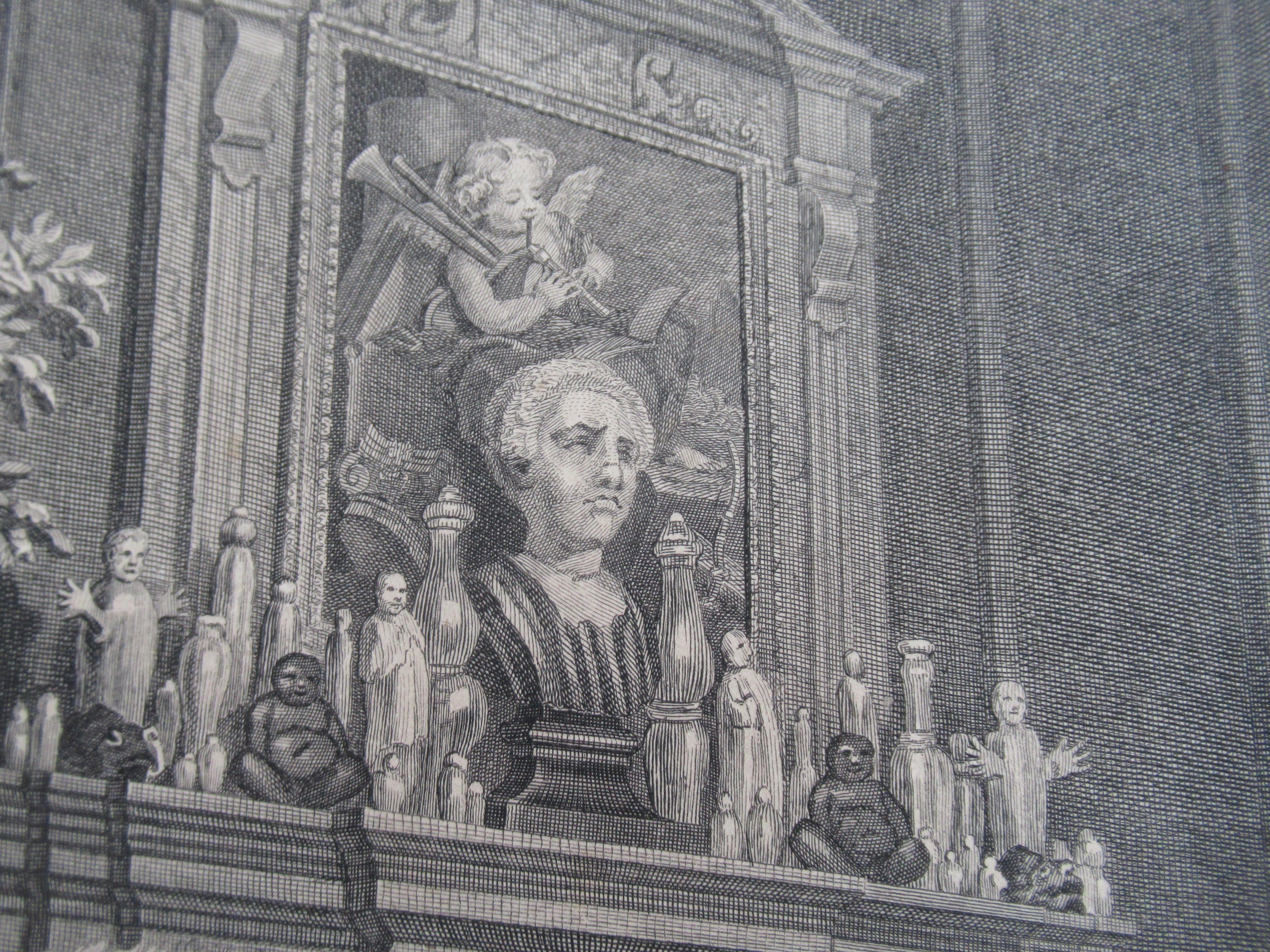 Very rare 1745 first issue print, William Hogarth, Marriage-a-la-Mode  Plate 2