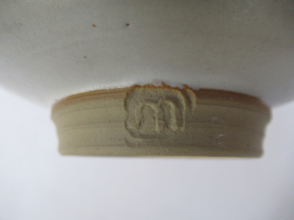 Crystalline glazed shallow studio pottery bowl by Matthew Blakely