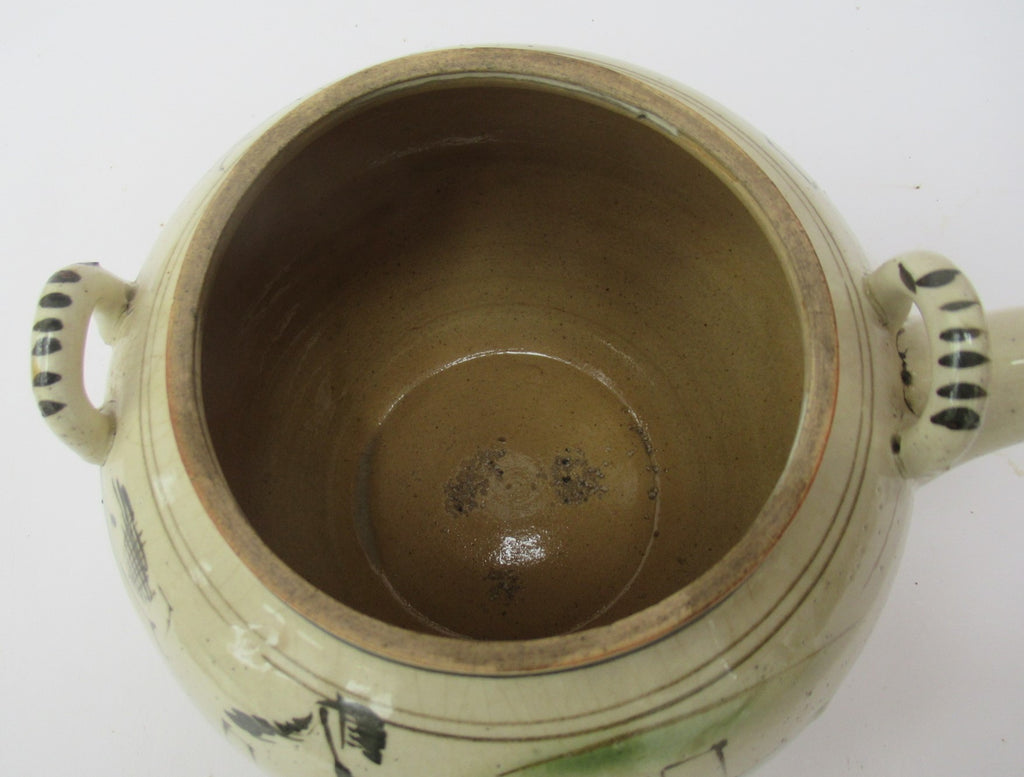 Japanese Mingei Mashiko teapot by Minigawa Masu c1920, with Bernard Leach letter