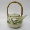 Japanese Mingei Mashiko teapot by Minigawa Masu c1920, with Bernard Leach letter