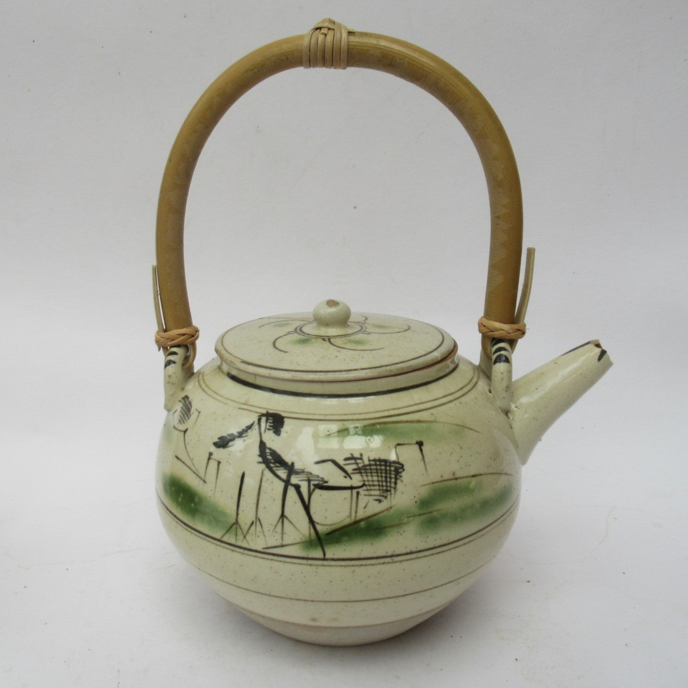 Japanese Mingei Mashiko teapot by Minigawa Masu c1920, with Bernard Leach letter