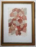 Original artist's proof print, Crataegus in Autumn, Miriam Macgregor, framed