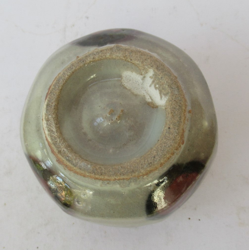 Kimura Mitsuru, Japanese studio pottery Mashiko ware sake cup, c1980