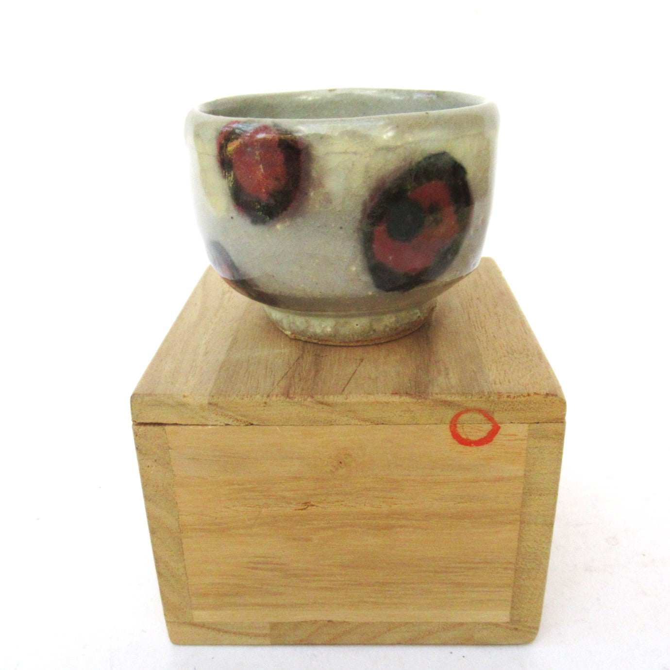 Kimura Mitsuru, Japanese studio pottery Mashiko ware sake cup, c1980