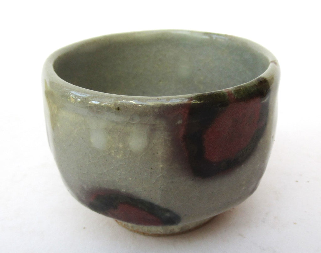 Kimura Mitsuru, Japanese studio pottery Mashiko ware sake cup, c1980