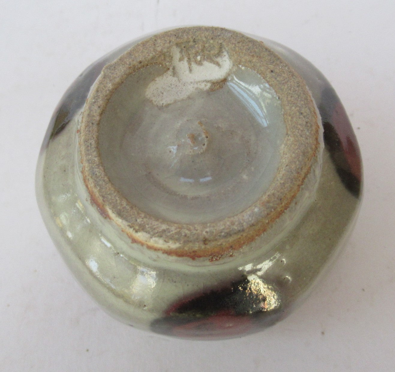 Kimura Mitsuru, Japanese studio pottery Mashiko ware sake cup, c1980
