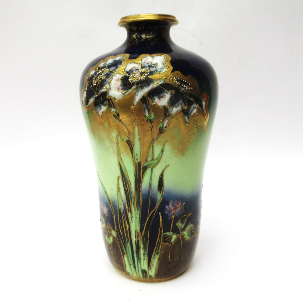 Austrian Art Nouveau vase, Max Emanuel Mosanic Mitterteich porcelain,c1900