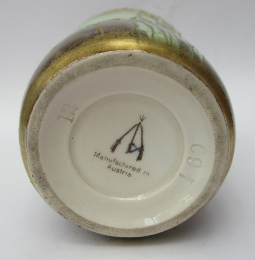 Austrian Art Nouveau vase, Max Emanuel Mosanic Mitterteich porcelain,c1900