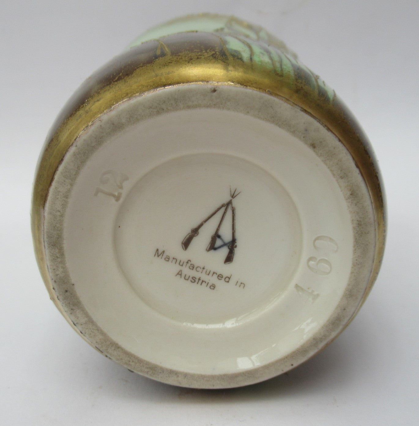 Austrian Art Nouveau vase, Max Emanuel Mosanic Mitterteich porcelain,c1900