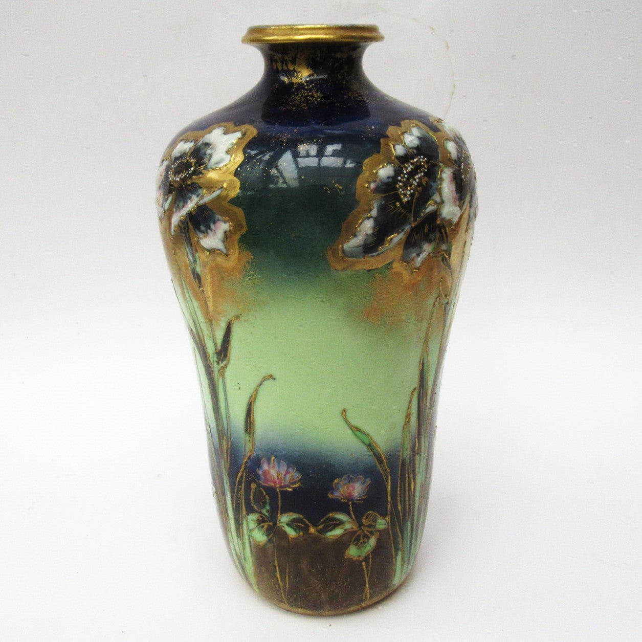 Austrian Art Nouveau vase, Max Emanuel Mosanic Mitterteich porcelain,c1900