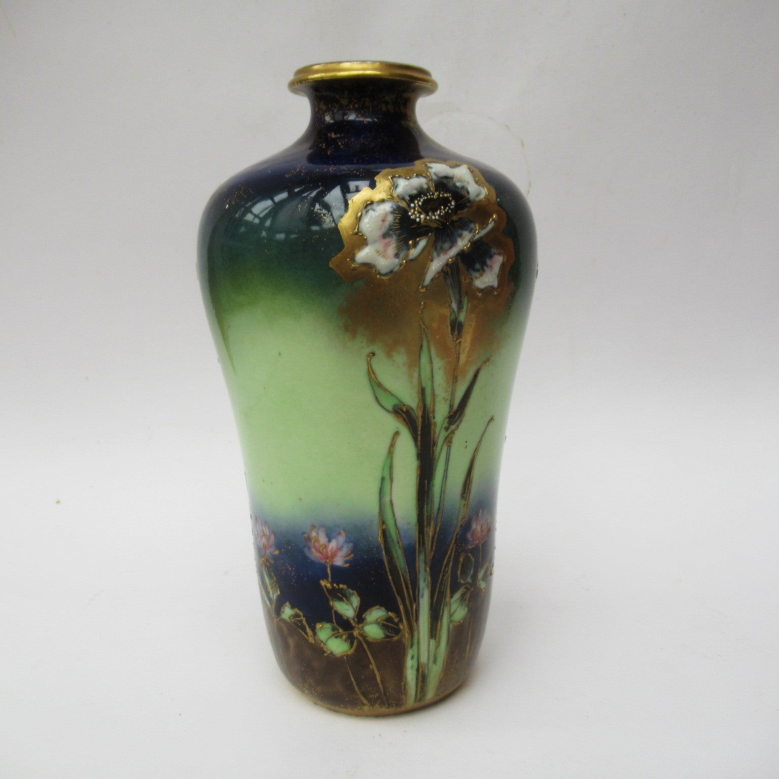 Austrian Art Nouveau vase, Max Emanuel Mosanic Mitterteich porcelain,c1900
