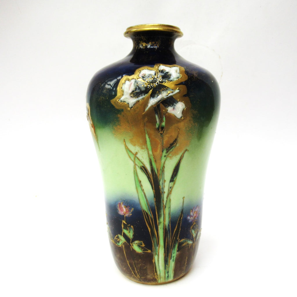 Austrian Art Nouveau vase, Max Emanuel Mosanic Mitterteich porcelain,c1900
