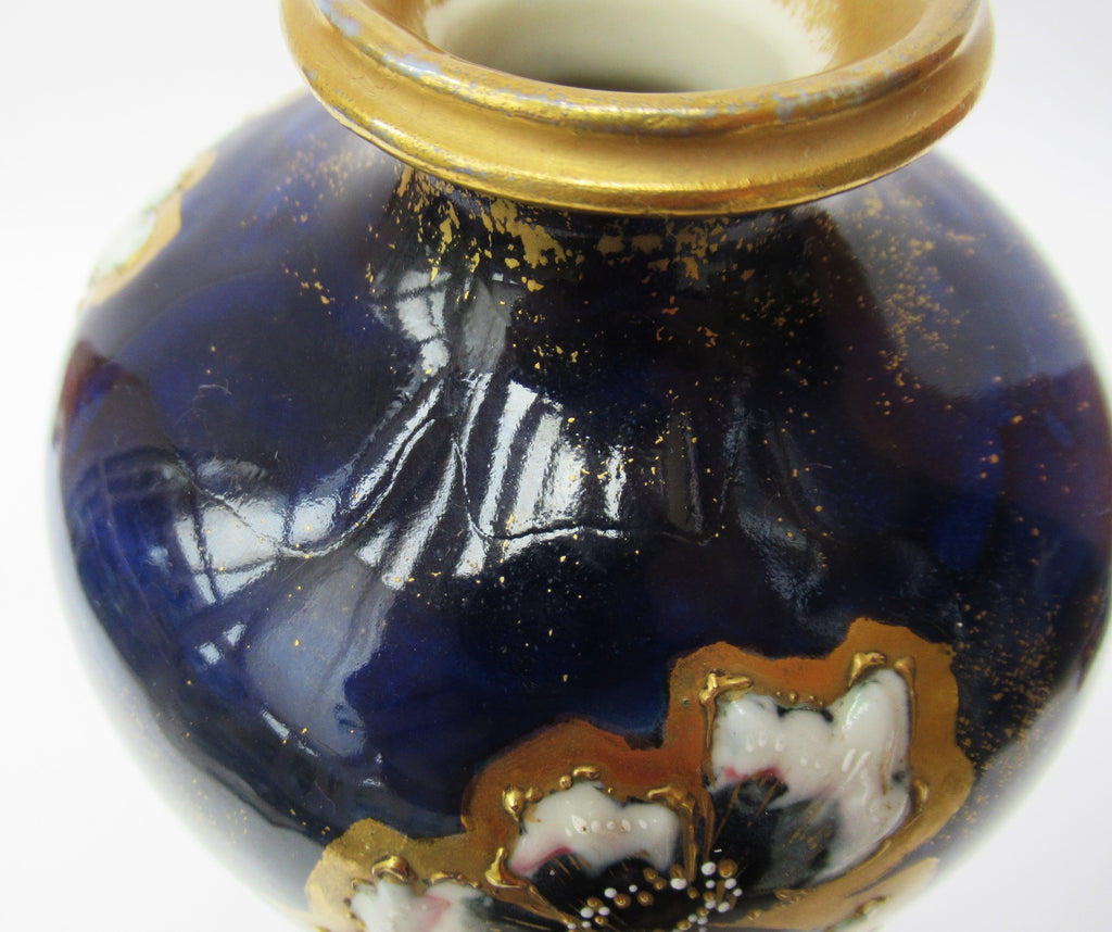 Austrian Art Nouveau vase, Max Emanuel Mosanic Mitterteich porcelain,c1900
