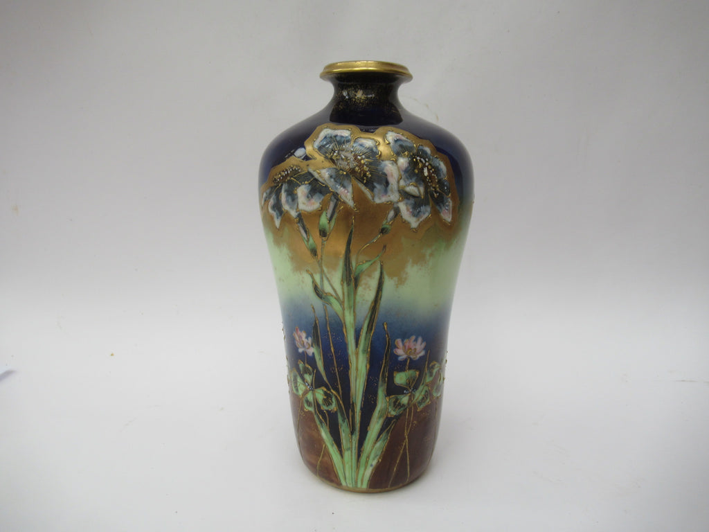 Austrian Art Nouveau vase, Max Emanuel Mosanic Mitterteich porcelain,c1900