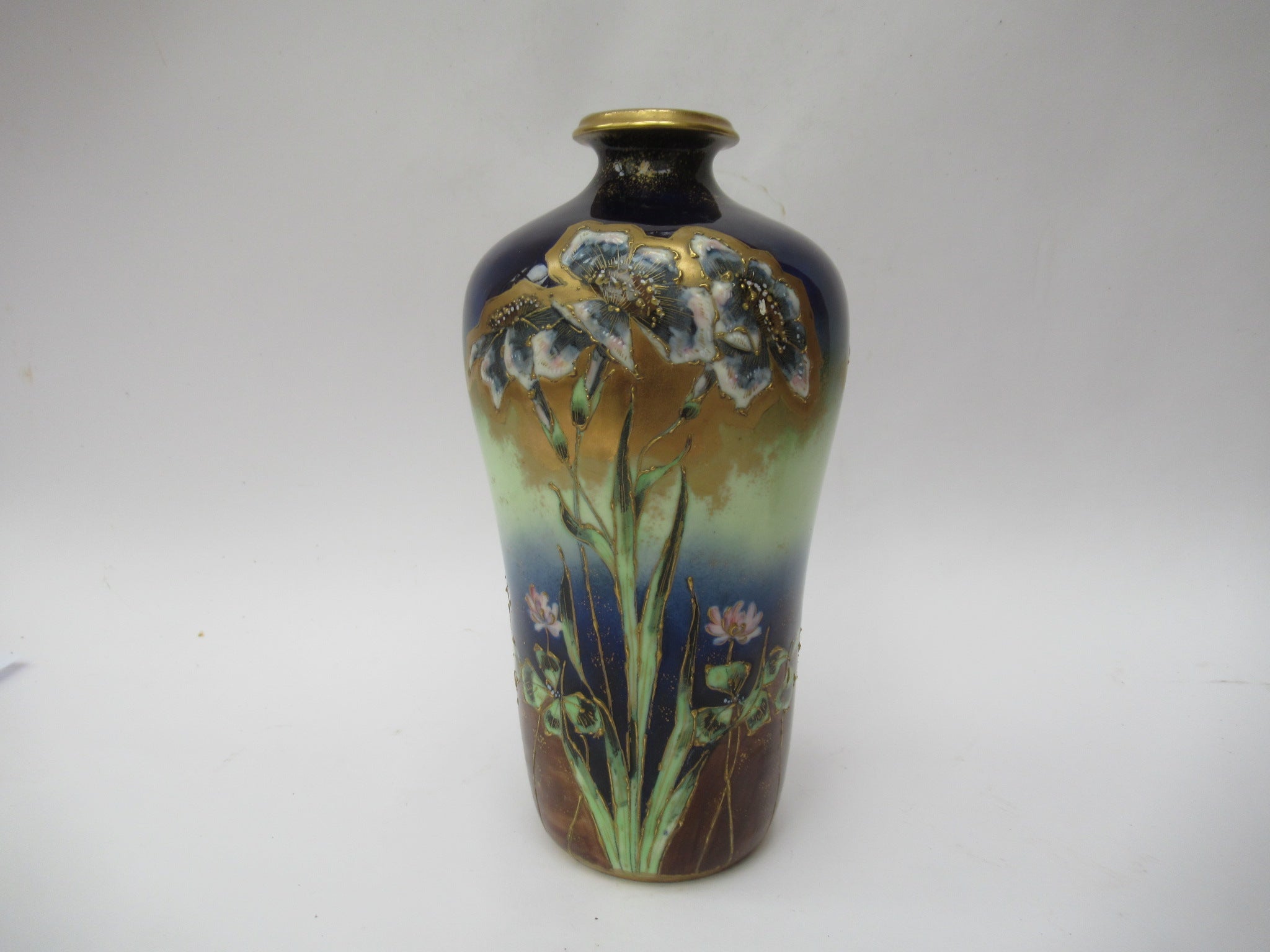 Austrian Art Nouveau vase, Max Emanuel Mosanic Mitterteich porcelain,c1900