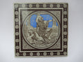 John Moyr Smith for Mintons 8" tile, Idylls of the King, c1876