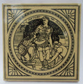 Antique Minton tile, John Moyr Smith design, 6 inch Shakespeare Series c1872