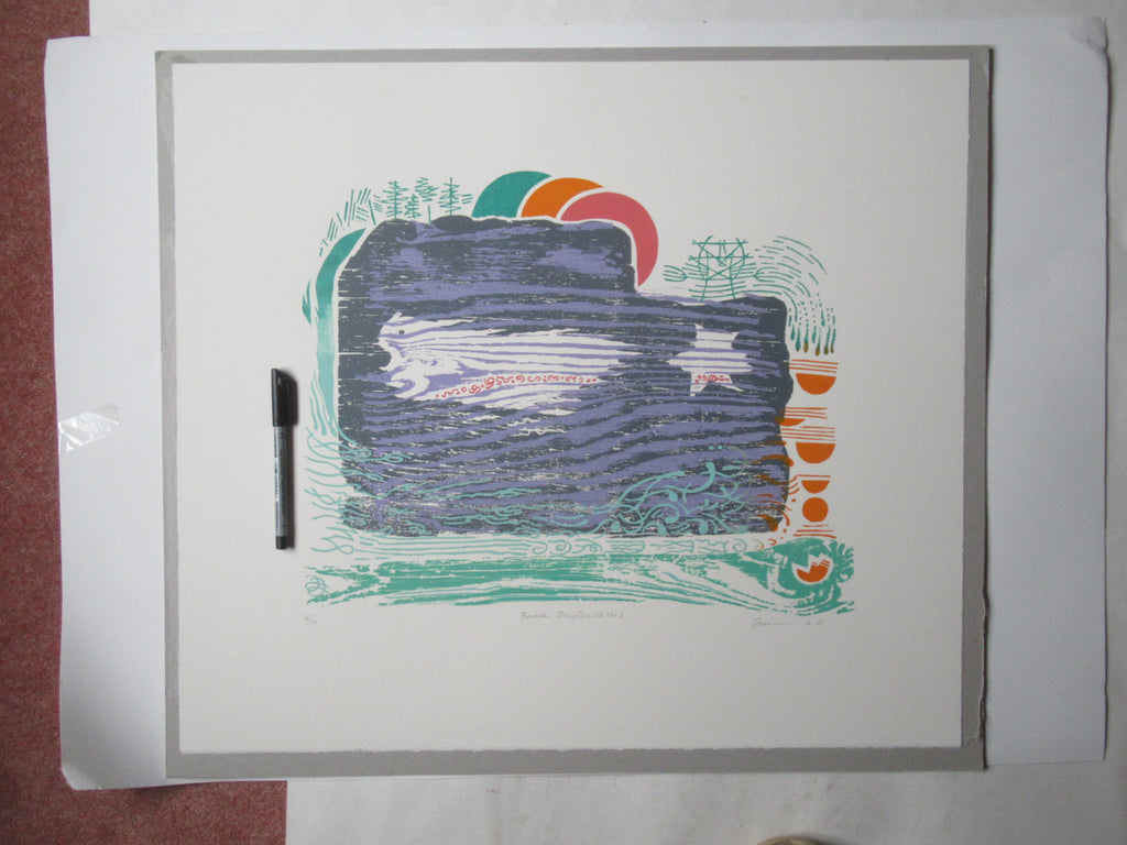 Peter Firmin, original artist's print, Bartok String Quartet No 3, 2007. 6 of 10